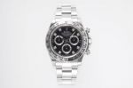 K Factory Copy Rolex Cosmograph Daytona 40MM CAL.4130 Watch - Black Dial 904L Stainless Steel